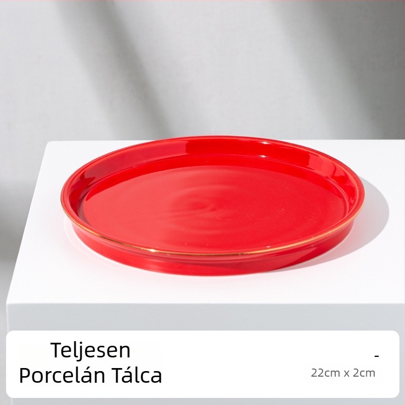 Kínai stílusú kerámia bor szett adagolóval, esküvői koccintó pohárral, magas kelyhekkel, bormelegítővel és tálcával.