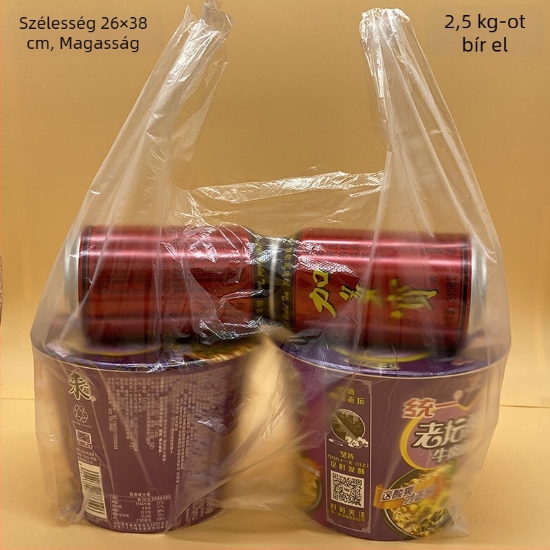 Kis átlátszó egyszer használatos élelmiszer zacskók, mellény-stílusú zacskók, szósz zacskók, fehér műanyag zacskók