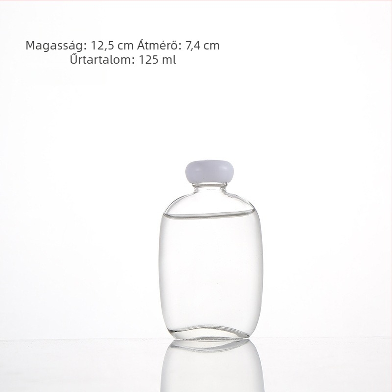 250 ml matt üveg házi gyümölcsbornak és teás italokhoz, zárható