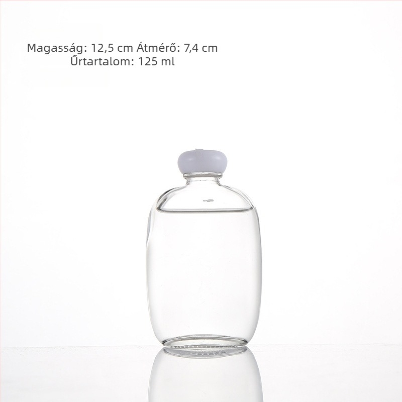 250 ml matt üveg házi gyümölcsbornak és teás italokhoz, zárható