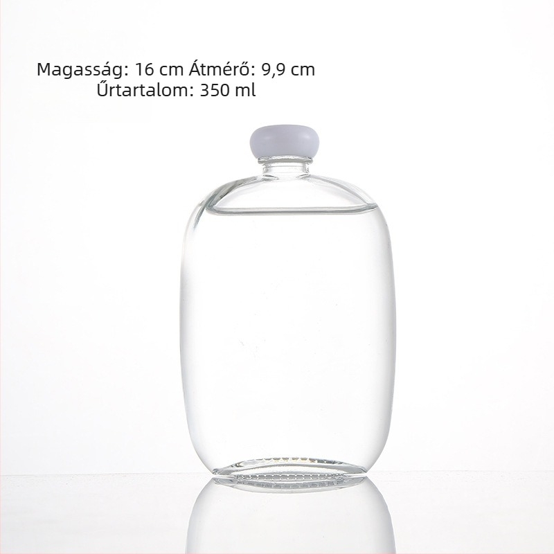 250 ml matt üveg házi gyümölcsbornak és teás italokhoz, zárható