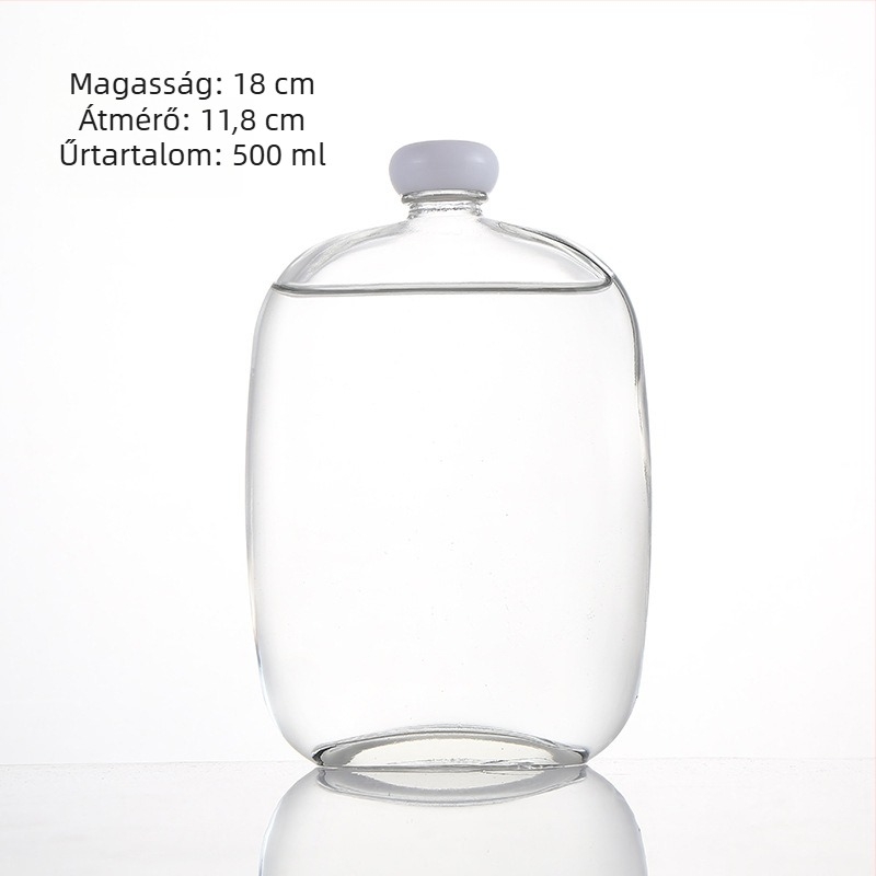 250 ml matt üveg házi gyümölcsbornak és teás italokhoz, zárható