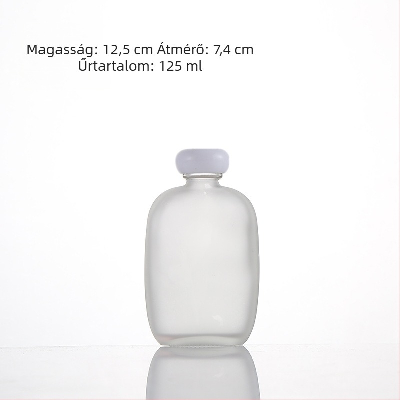 250 ml matt üveg házi gyümölcsbornak és teás italokhoz, zárható