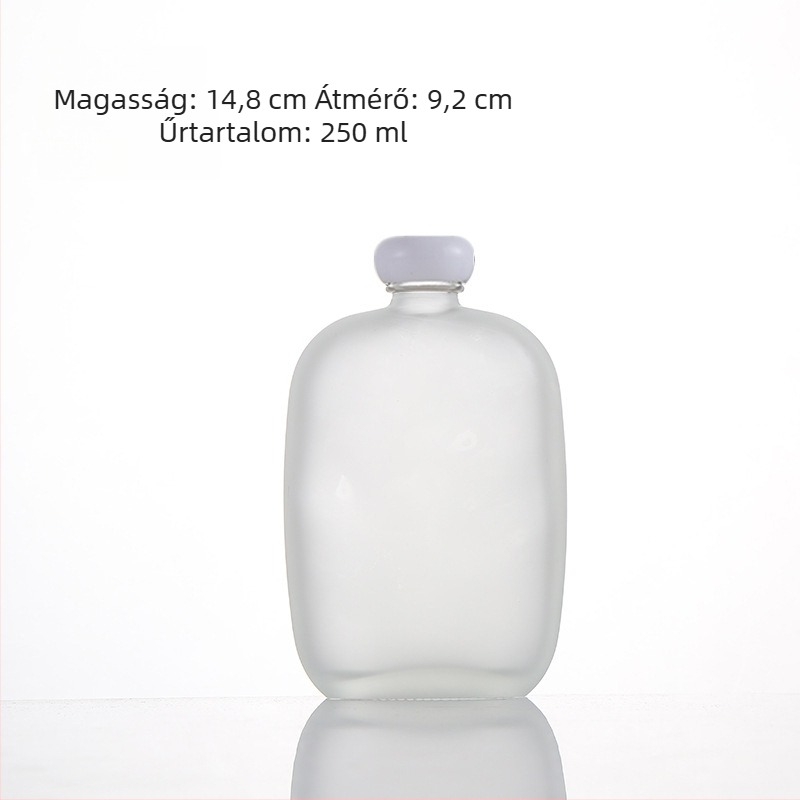 250 ml matt üveg házi gyümölcsbornak és teás italokhoz, zárható