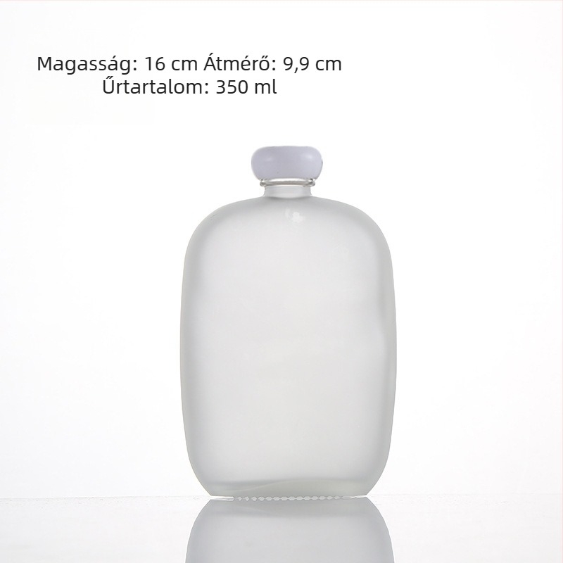 250 ml matt üveg házi gyümölcsbornak és teás italokhoz, zárható
