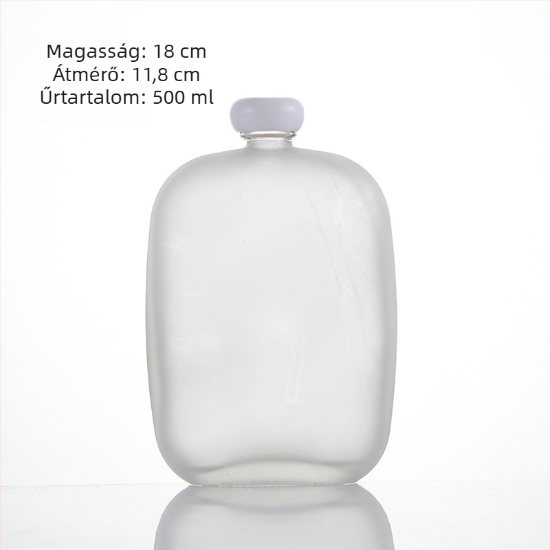 250 ml matt üveg házi gyümölcsbornak és teás italokhoz, zárható