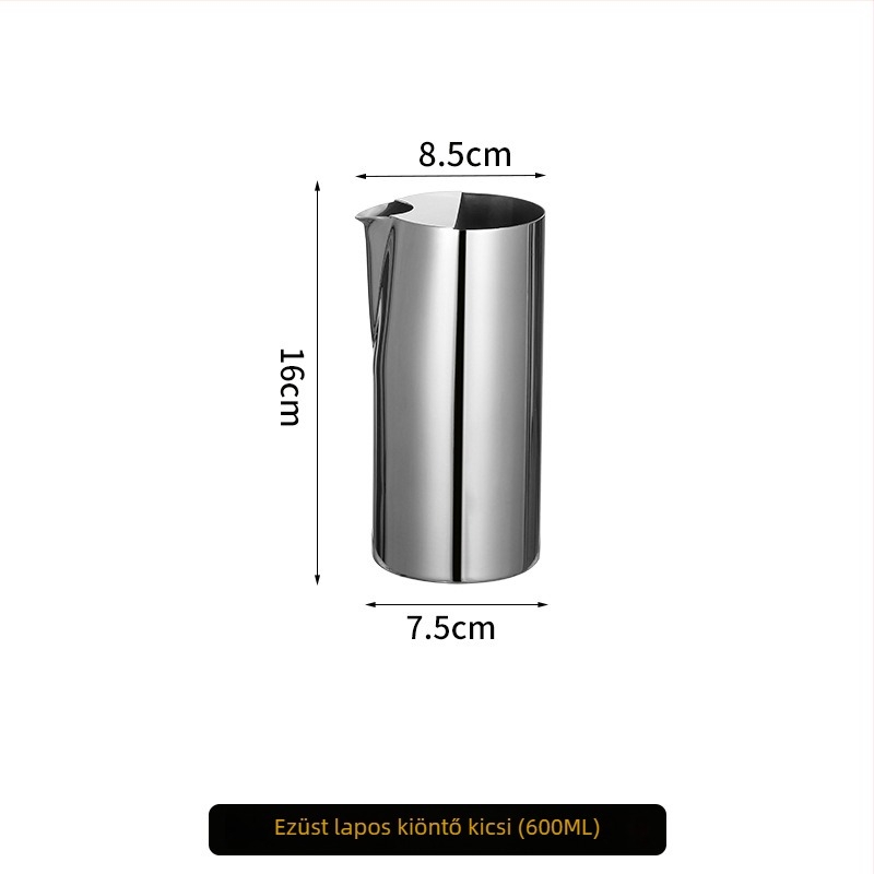 Rozsdamentes acélból készült bárdispenser és decanter, bor és italok számára, 601–700 ml, arany szín.