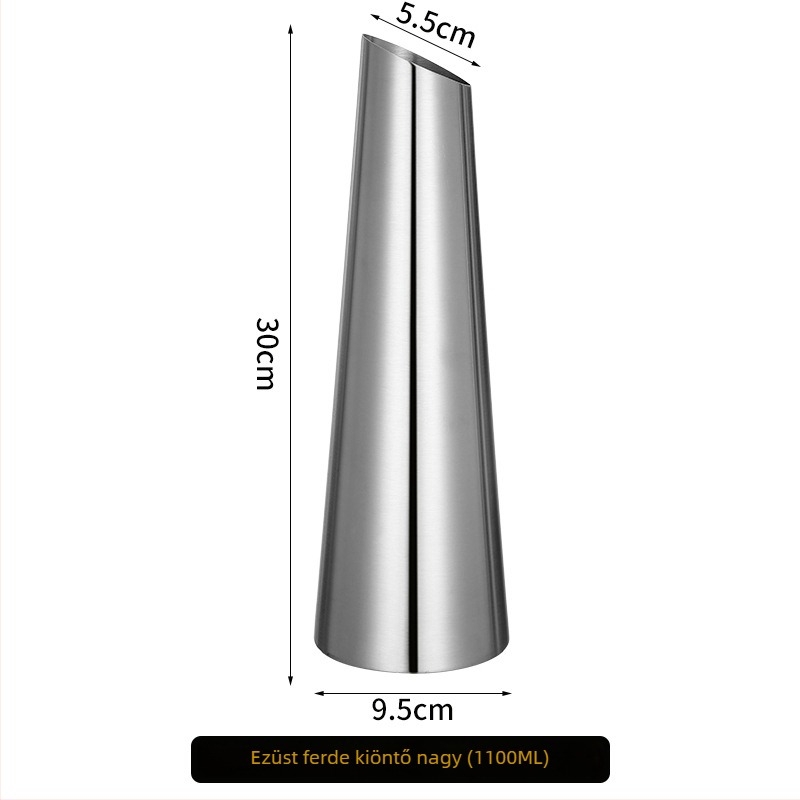 Rozsdamentes acélból készült bárdispenser és decanter, bor és italok számára, 601–700 ml, arany szín.