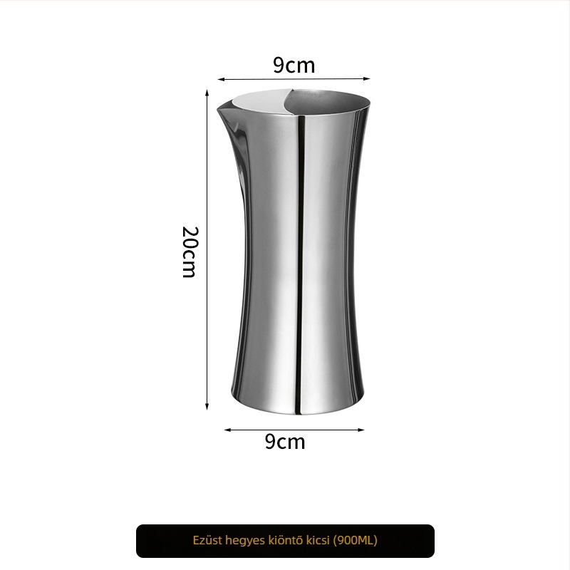 Rozsdamentes acélból készült bárdispenser és decanter, bor és italok számára, 601–700 ml, arany szín.