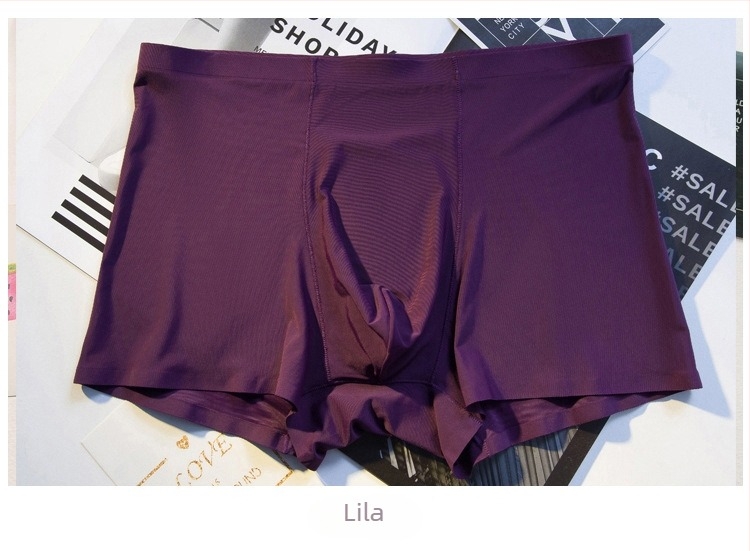 Ice Silk férfi alsónemű, ultra vékony, varrás nélküli, egyrészes boxer, lélegző