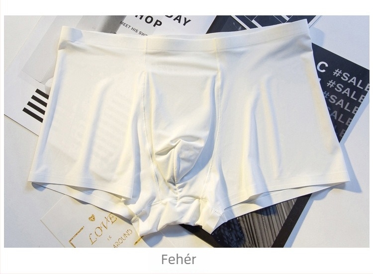 Ice Silk férfi alsónemű, ultra vékony, varrás nélküli, egyrészes boxer, lélegző