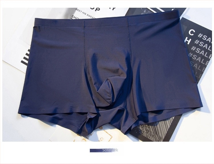 Ice Silk férfi alsónemű, ultra vékony, varrás nélküli, egyrészes boxer, lélegző