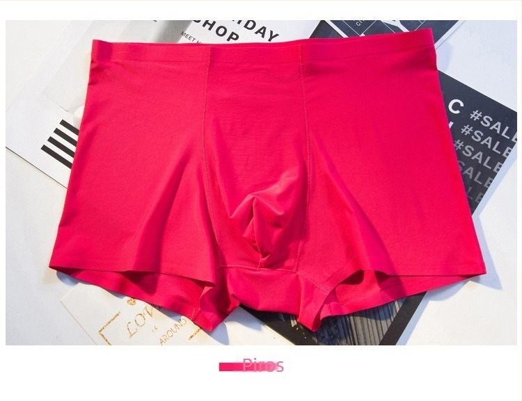 Ice Silk férfi alsónemű, ultra vékony, varrás nélküli, egyrészes boxer, lélegző