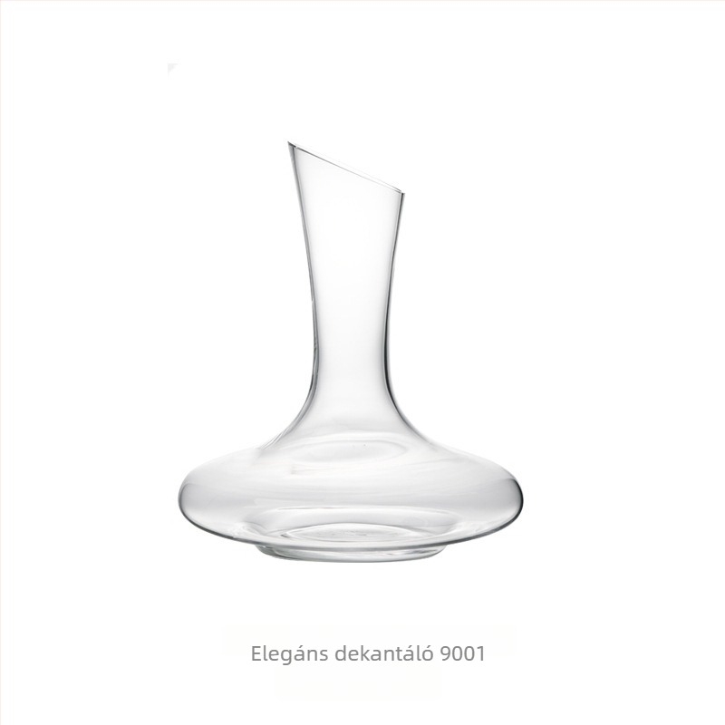 Kristályból készült boros dekantőr, háztartási használatra, 1000 ml feletti űrtartalom