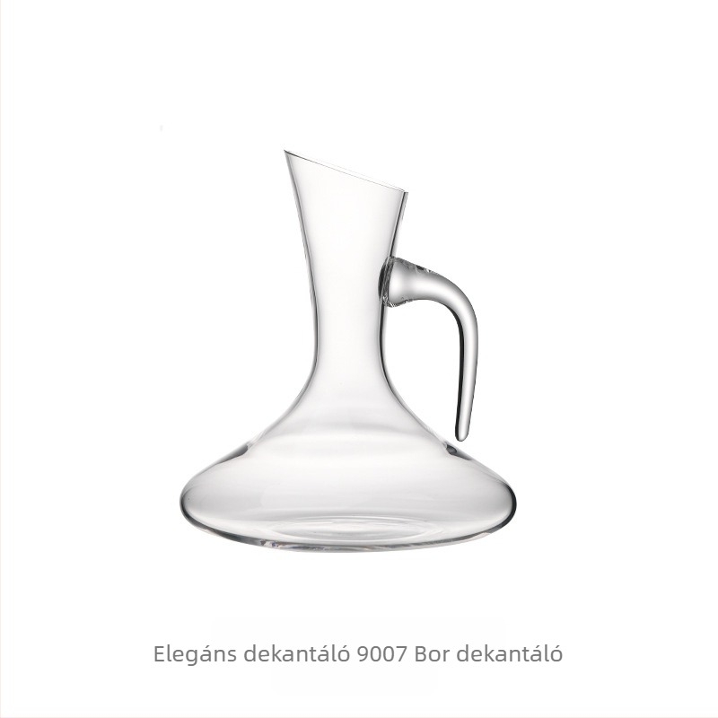 Kristályból készült boros dekantőr, háztartási használatra, 1000 ml feletti űrtartalom