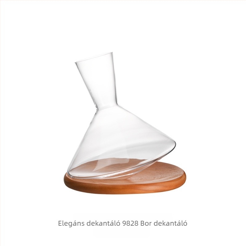 Kristályból készült boros dekantőr, háztartási használatra, 1000 ml feletti űrtartalom
