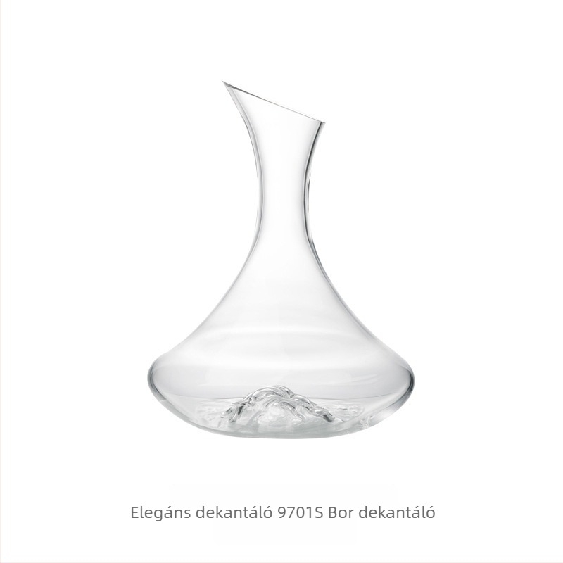 Kristályból készült boros dekantőr, háztartási használatra, 1000 ml feletti űrtartalom