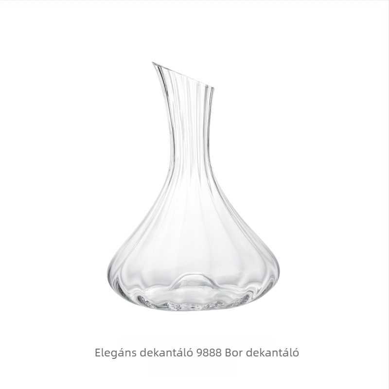 Kristályból készült boros dekantőr, háztartási használatra, 1000 ml feletti űrtartalom