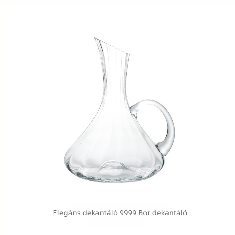 Kristályból készült boros dekantőr, háztartási használatra, 1000 ml feletti űrtartalom
