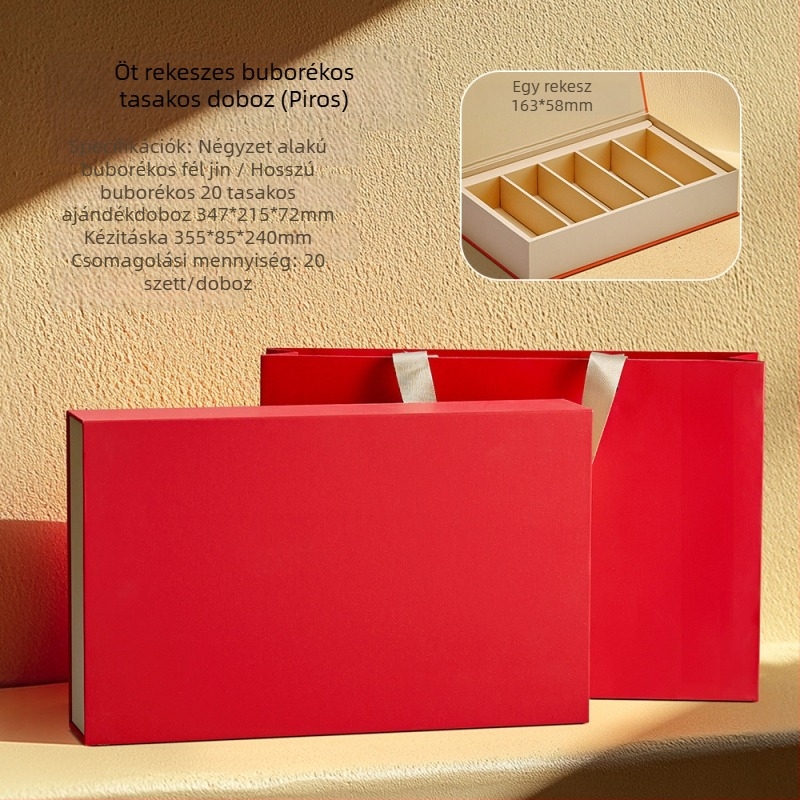 Új Da Hong Pao Rock Tea fahéj tea csomagoló doboz – egyszínű karton doboz tealevelekhez