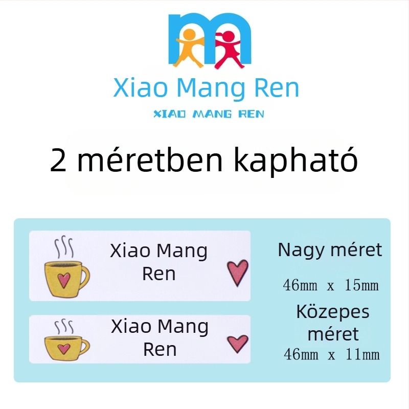 Vízálló névmatricák óvodába – írószerekhez és kulacsokhoz