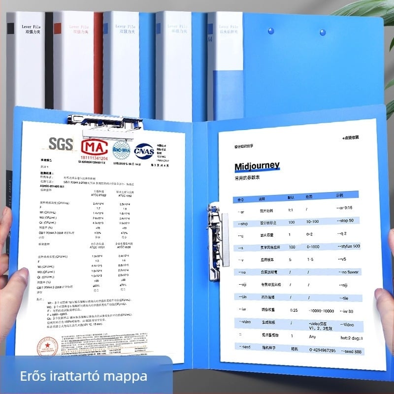A4-es méretű fájlmappa dupla erős csattal