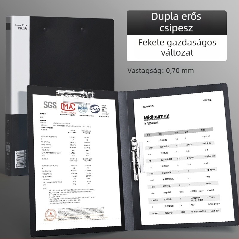 A4-es méretű fájlmappa dupla erős csattal
