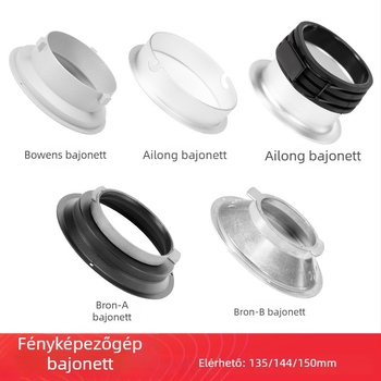 Softbox bajonet-csatlakozós tartó a fényképezéshez, kompatibil Zhijie softboxokkal és Zhijie koncentrátorral