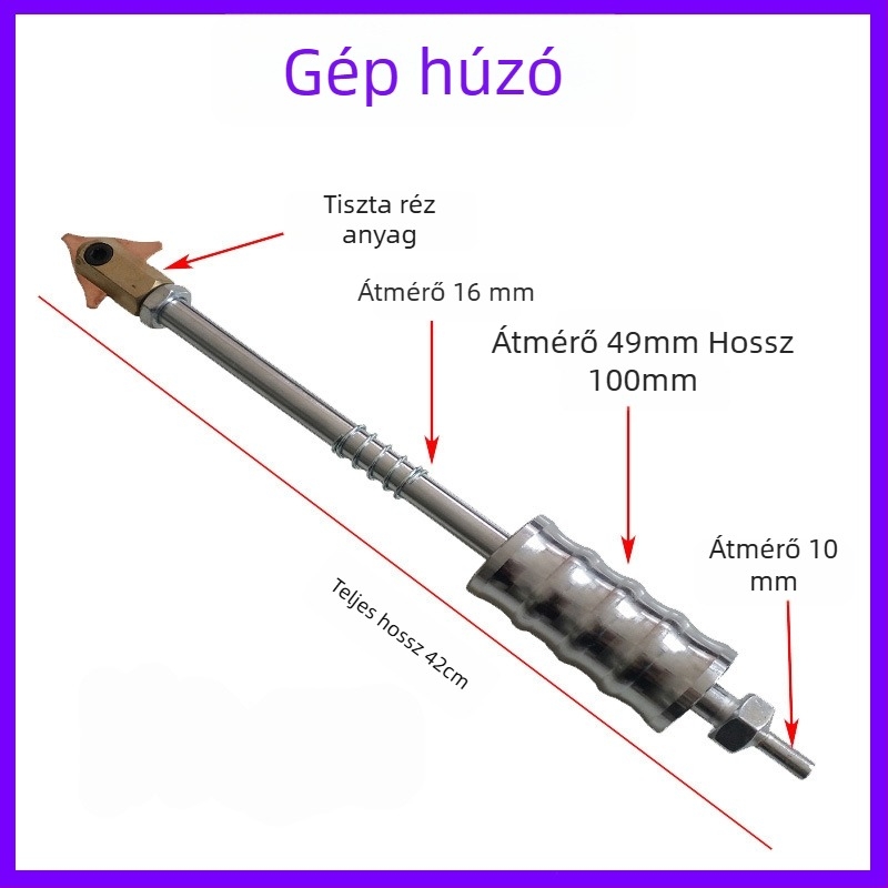 Autóformázó és lemezjavító gép kiegészítők: pisztoly alakú fogantyú, háromszög alakú alkatrész, szénrúd, körkörös tömítés, befogófej