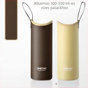 Zsinóros pohárvédő tok, univerzális szigetelő borító üveg- vagy termoszos pohárhoz, 350–500 ml
