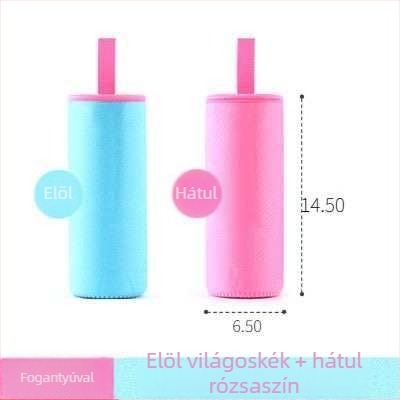 Zsinóros pohárvédő tok, univerzális szigetelő borító üveg- vagy termoszos pohárhoz, 350–500 ml
