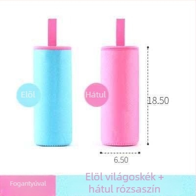 Zsinóros pohárvédő tok, univerzális szigetelő borító üveg- vagy termoszos pohárhoz, 350–500 ml