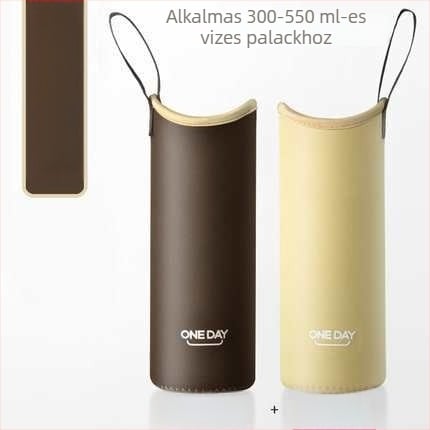 Zsinóros pohárvédő tok, univerzális szigetelő borító üveg- vagy termoszos pohárhoz, 350–500 ml
