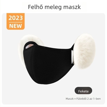 Őszi–téli meleg maszk nőknek fültokvédővel, elegáns, szélálló és hidegnek ellenálló, vastag kültéri kerékpározáshoz