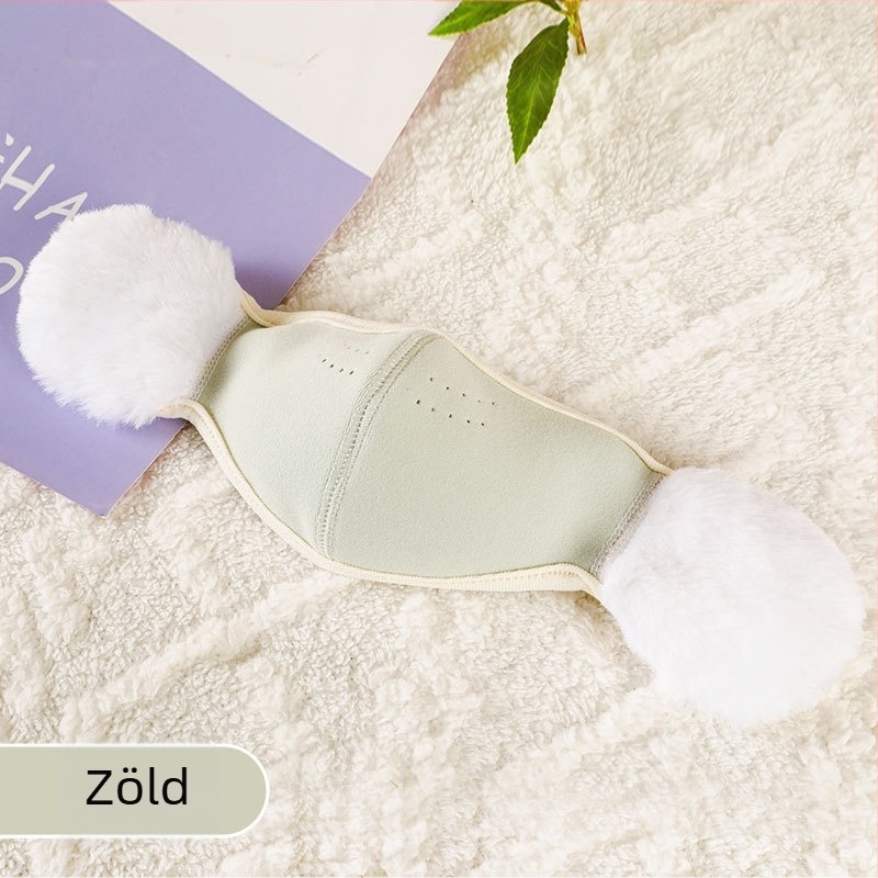 Őszi–téli meleg maszk nőknek fültokvédővel, elegáns, szélálló és hidegnek ellenálló, vastag kültéri kerékpározáshoz