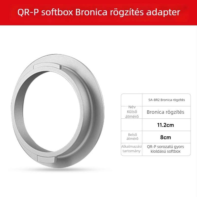 Baorong adaptergyűrű Godox stúdió softboxokhoz (négyzetes/nyolcszögletes)