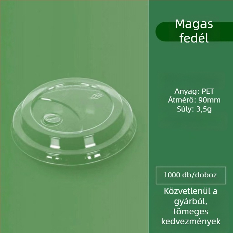 Egyszer használatos, átlátszó PET U-formájú pohár, 90 mm-es átmérővel, 301–400 ml kapacitású, tej-tea, kávé és hideg italok számára, csomagoláshoz