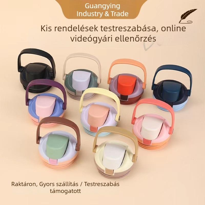 30/40oz hordozható gyümölcspohár fedél, kreatív dupla italos izolált pohárfedél pop-up fedéllel