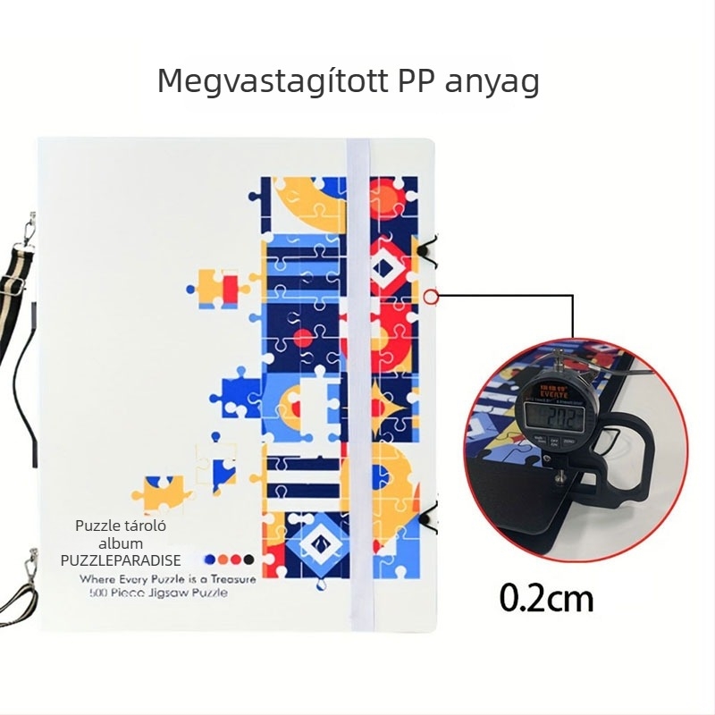 1000 darabos puzzle tároló, A1 poszterkönyv és A2 vastag gyűjteményes mappa, 60 oldal, PP anyag