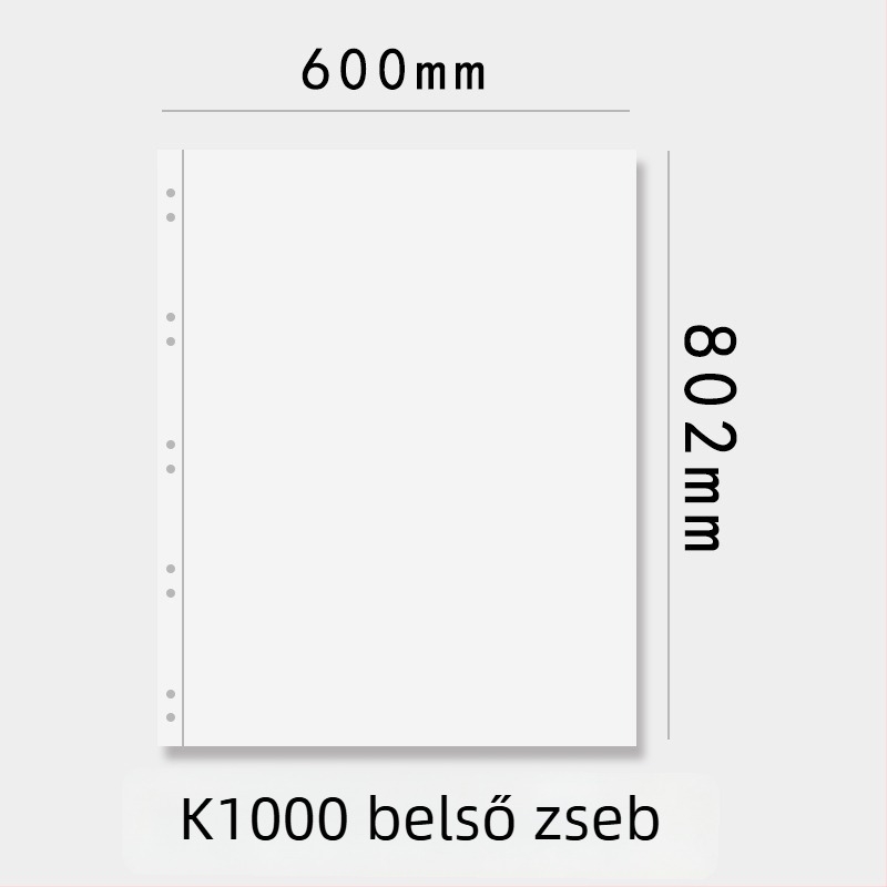 1000 darabos puzzle tároló, A1 poszterkönyv és A2 vastag gyűjteményes mappa, 60 oldal, PP anyag