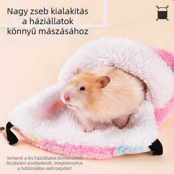 Meleg kétszintes függőhám kisállatok számára.