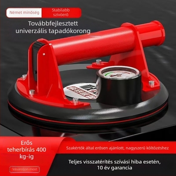 Csempekezeléshez szívókorong kézi és elektromos levegőpumpával – erős, nagy méretű eszköz