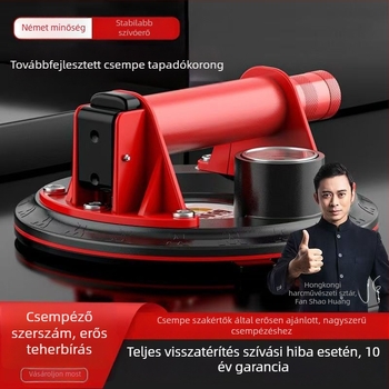 Csempekezeléshez szívókorong kézi és elektromos levegőpumpával – erős, nagy méretű eszköz