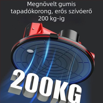 Csempekezeléshez szívókorong kézi és elektromos levegőpumpával – erős, nagy méretű eszköz