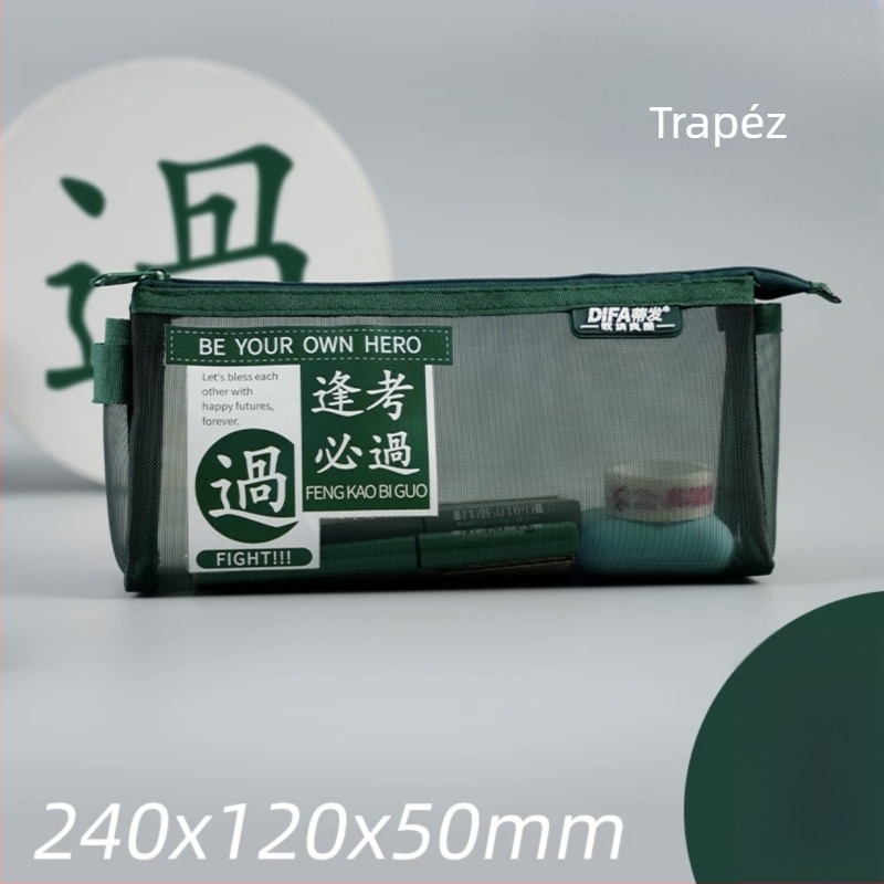 Morandi színű tolltartó, japán stílusú, nagy kapacitású, kétszintes, könnyű és hordozható diákok számára