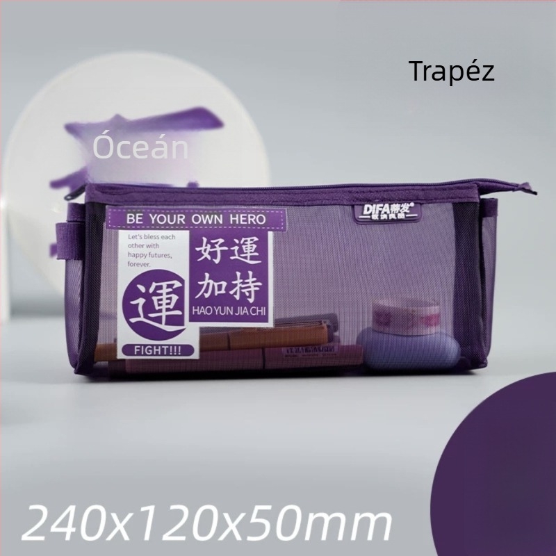 Morandi színű tolltartó, japán stílusú, nagy kapacitású, kétszintes, könnyű és hordozható diákok számára