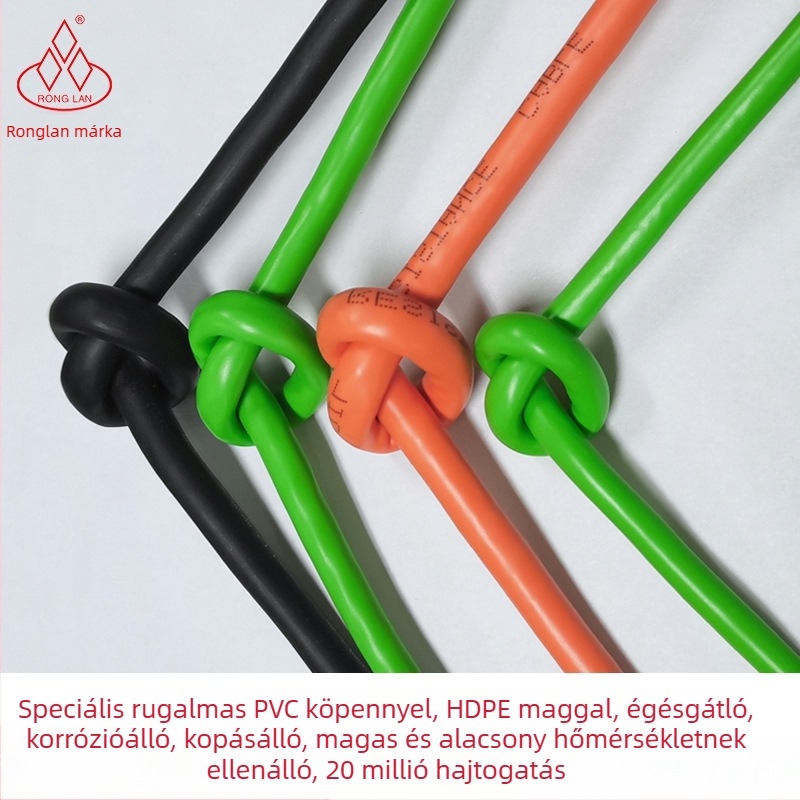 Cat5/Cat6/Cat7 kétszeresen árnyékolt ipari Ethernet-kábel gépészeti eszközökhöz, zajtűrés, olajálló, hajlításálló, rugalmas húzólánc