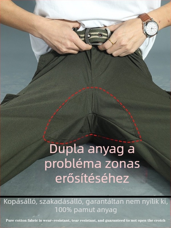 Férfi hegesztő munkanadrág, kopásálló, szabad szabású, tavasz–ősz
