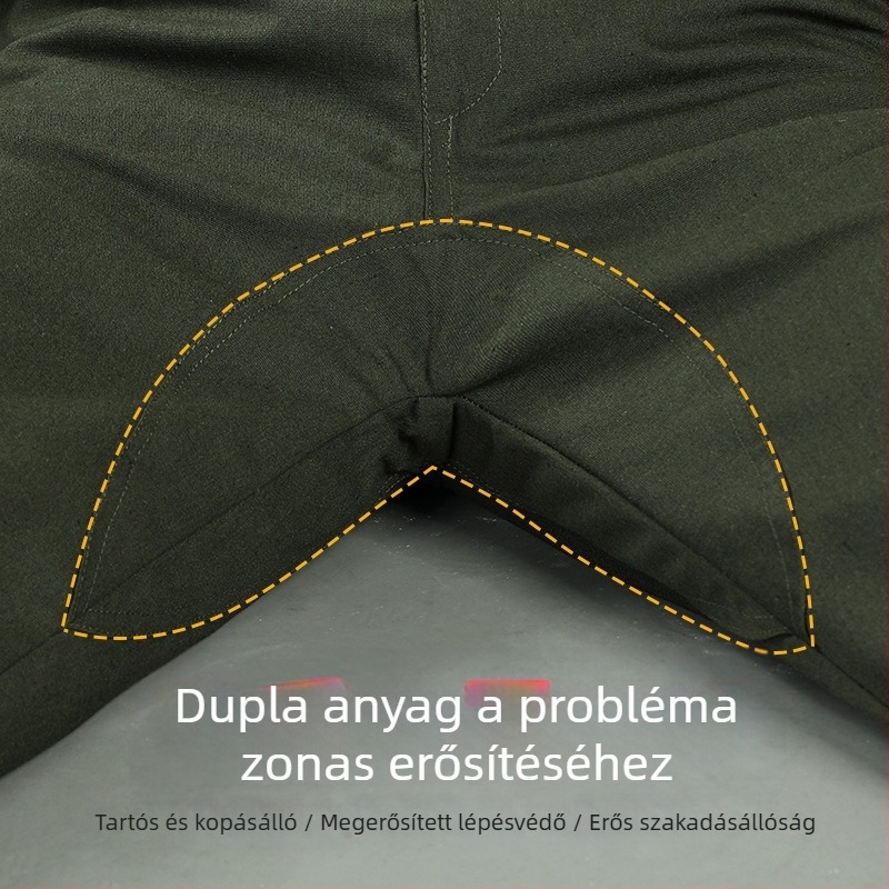 Férfi hegesztő munkanadrág, kopásálló, szabad szabású, tavasz–ősz