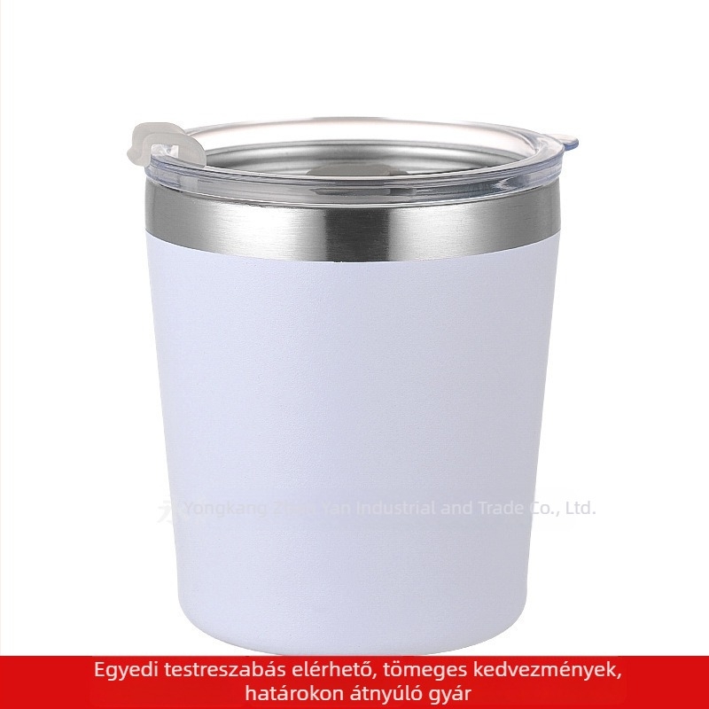 8 oz-os vákuum-szigetelt tejpohár szívószállal, autóba illeszkedő, hidegen vagy melegen tartja az italokat